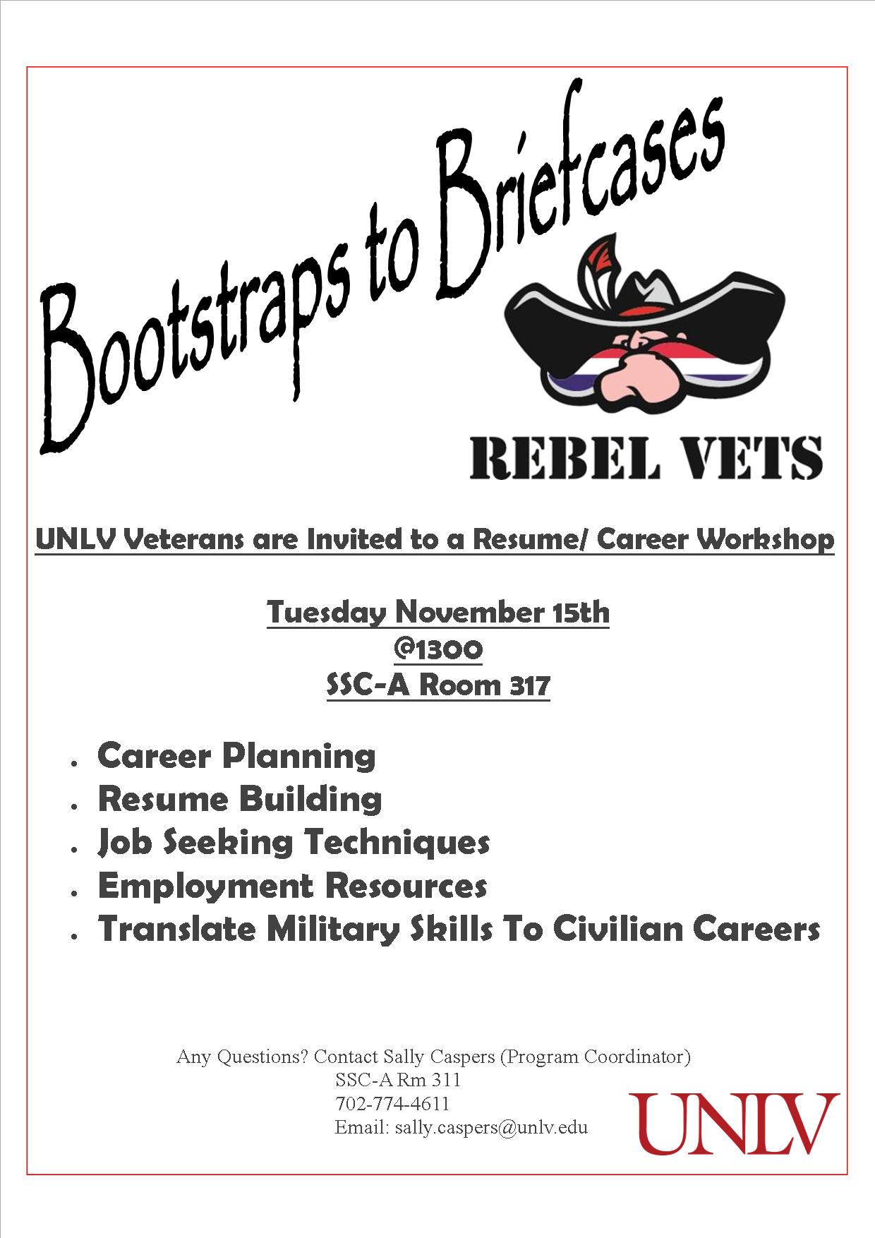 Bootstraps to Briefcases - Resume Writing for Veterans
